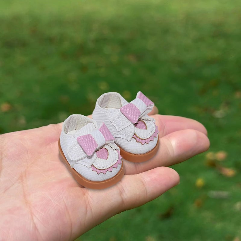 Jojedomo Compatible with Labubu Doll Shoes for 17cm Doll,Shoes Used for Labubu Accessories(GZB-Pink) - Image 4